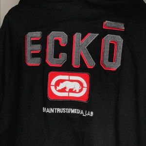 NWT Men’s ECKO Unlimited Size Large Long sleeve Black shirt / Red logo